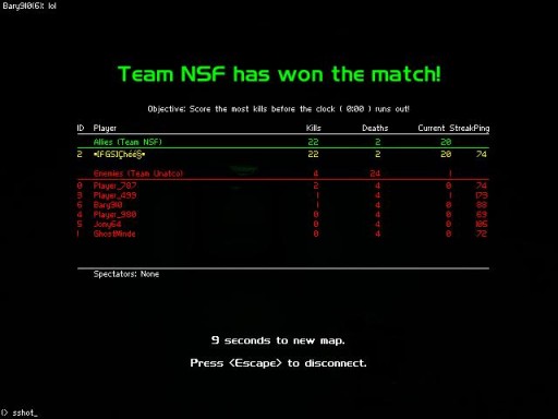 I made sure the kills were the power of 4...gotta keep to the grid lines!