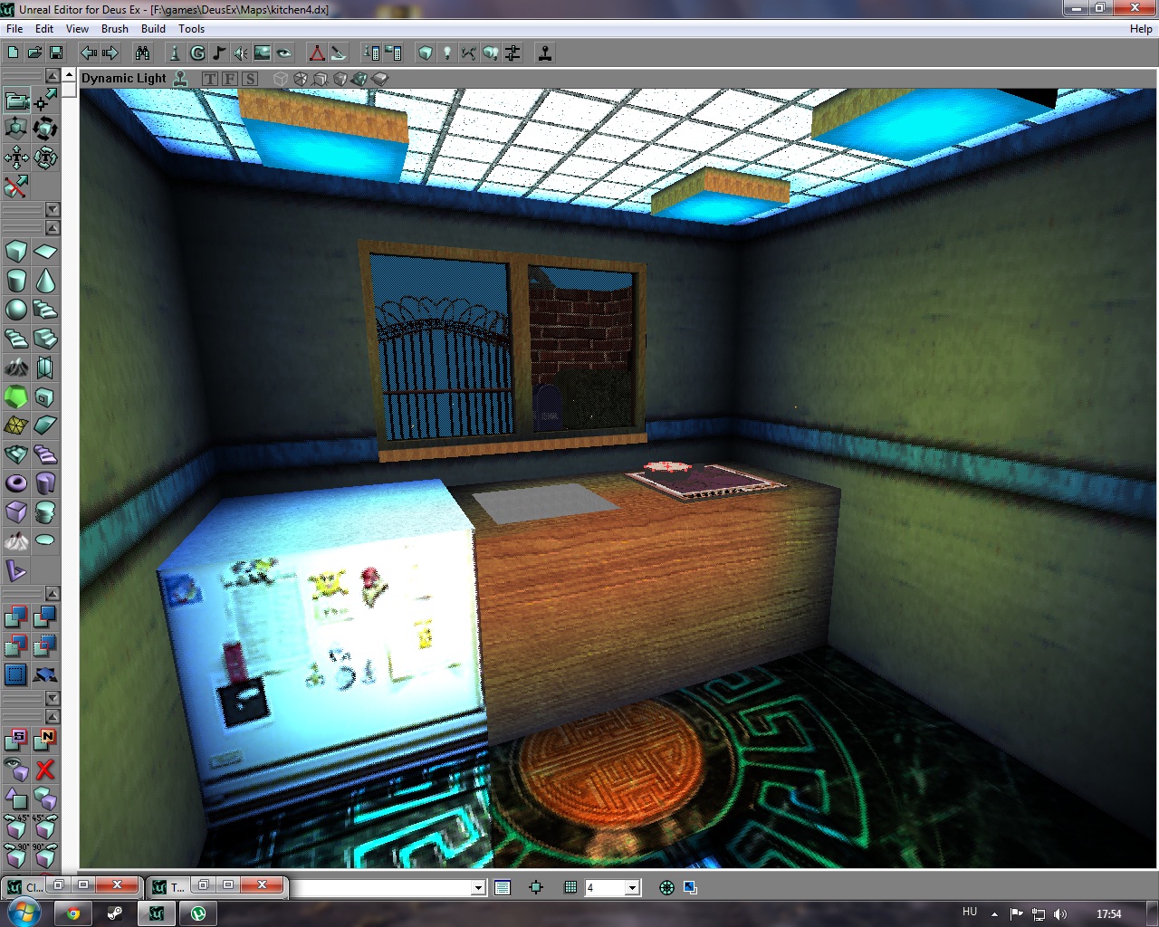 inside the kitchen