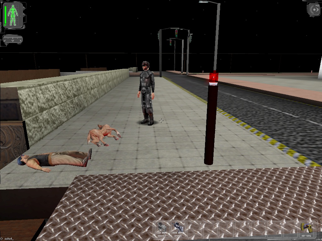 This map has a storyline: an MJ12 attack squad massacred the citizens of the Station Road area of town, depite seeing &quot;MJ12&quot; logos on the bodies of the attackers, both UNATCO and the NSF blame each other for the atrocity, assuming MJ12 is the others' code name. So join a team and get fragging &gt;:D