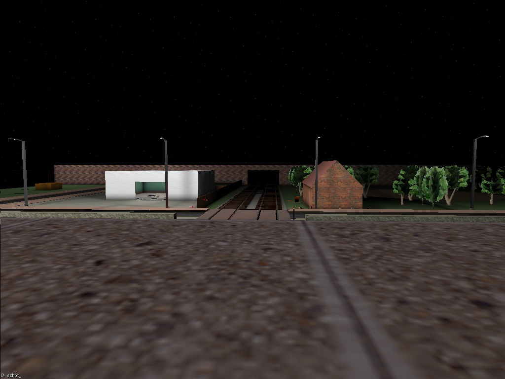 Another view, this time from the passenger footbridge, where a sniper would have an easy time picking off an opponent seeking medical assistance.